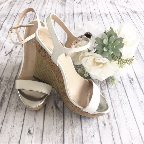 Charles David Shoes - Charles David Peep Toe Shoes Espadrille Wedges